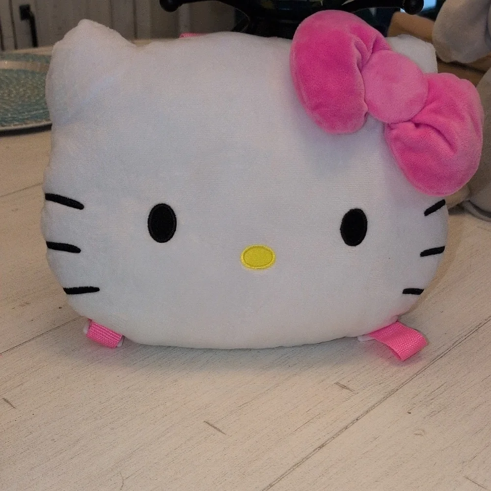 Sanrio Hello Kitty White and Pink Plush Backpack